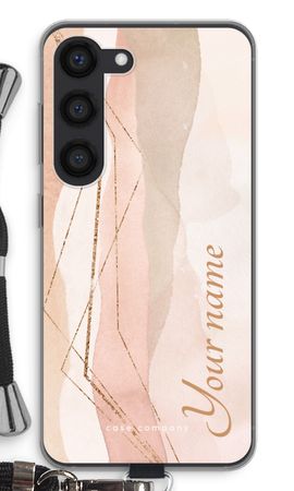 Gold Lines Namecase - Blush