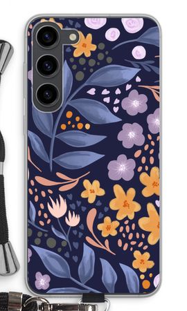 Flowers with blue leaves