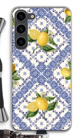 Blue tiles and lemons