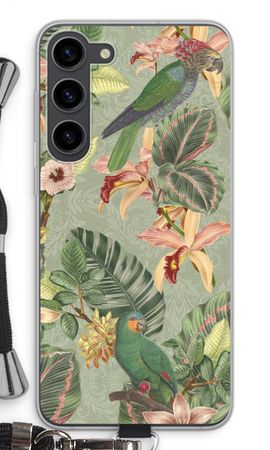 Tropical jungle parrot