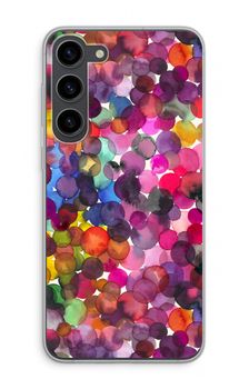 Överlappande akvarellprickar