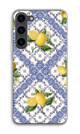 Blue tiles and lemons