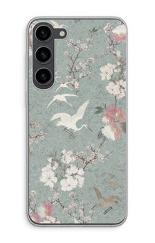 Japanese crane birds blossom