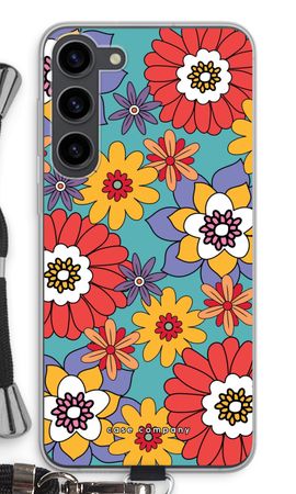 Retro Flowers - Blue