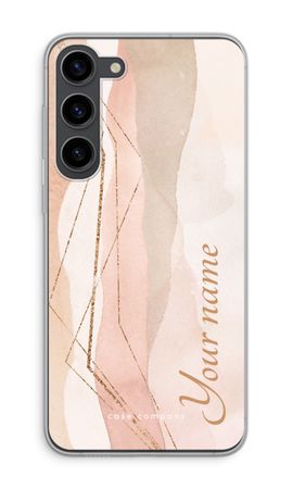 Gold Lines Namecase - Blush