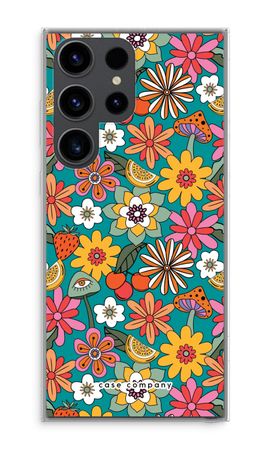 Retro Flowers N°2 - Blue