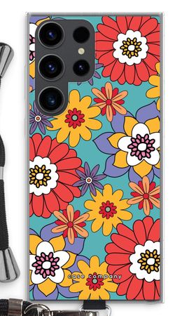 Retro Flowers - Blue