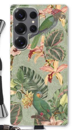 Tropical jungle parrot