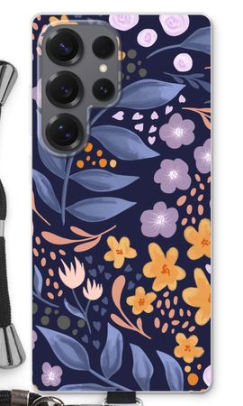 Flowers with blue leaves