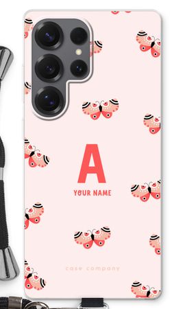 Rosy Butterflies Monogram