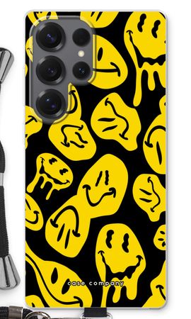 Schmelzendes Smiley-Gesicht - Gelb