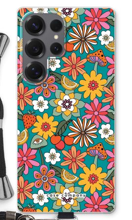 Retro Blumen N°2 - Blau