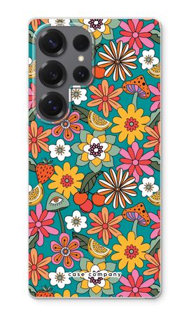 Retro Flowers N°2 - Blue