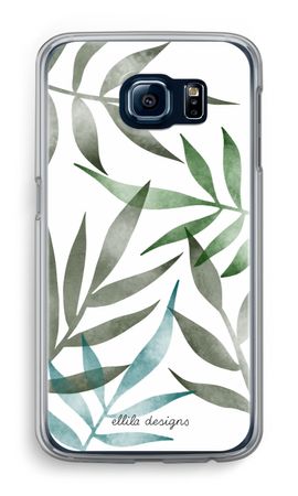 Tropical watercolor leaves