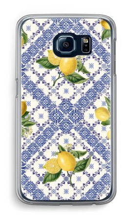 Blue tiles and lemons