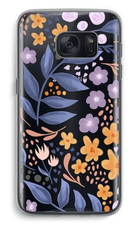 Flowers with blue leaves