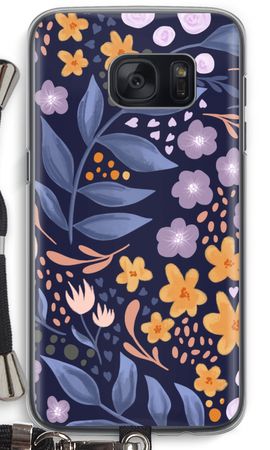 Flowers with blue leaves