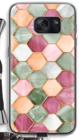 Hexagons in stained glass