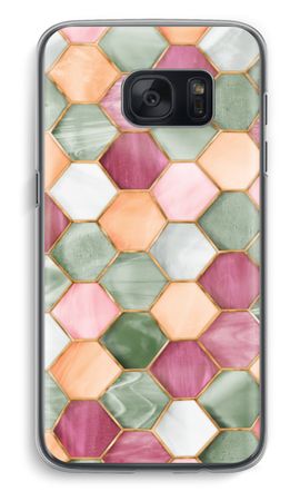 Hexagons in stained glass