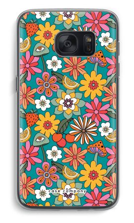 Retro Flowers N°2 - Blue