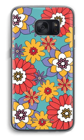 Retro Flowers - Blue