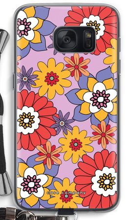 Fleurs rétro - violet