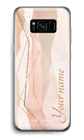 Gold Lines Namecase - Blush