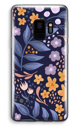 Flowers with blue leaves