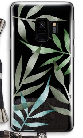 Tropical watercolor leaves