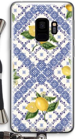 Blue tiles and lemons