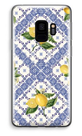 Blue tiles and lemons