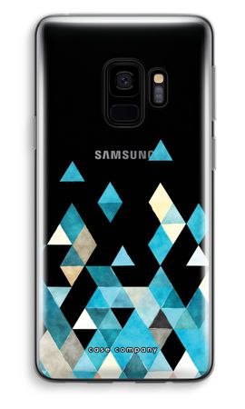 Coloured triangles blue