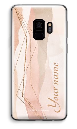 Gold Lines Namecase - Blush