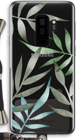 Tropical watercolor leaves