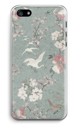 Japanese crane birds blossom