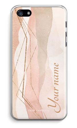 Gold Lines Namecase - Blush