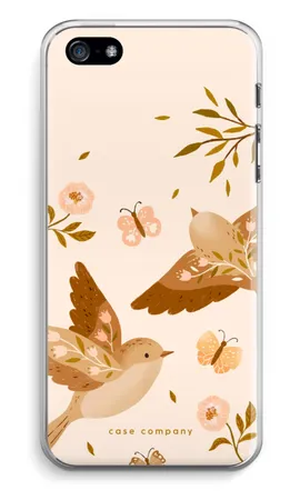Fluttering Pair, Miękkie etui iPhone 5 / 5S / SE (2016)