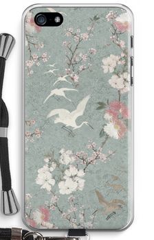 Japanese crane birds blossom