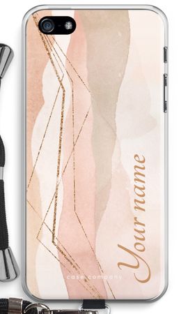 Gold Lines Namecase - Blush