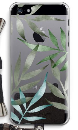 Tropical watercolor leaves