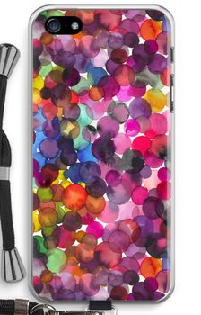 Overlappende waterverfstippen