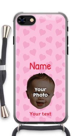 Personalisiertes Gesicht - Herzen N°2