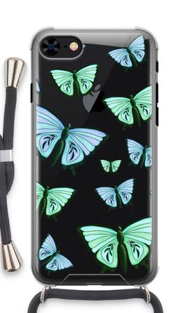 Blaue und grüne Schmetterlinge