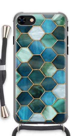 Hexagoner i färgat glas