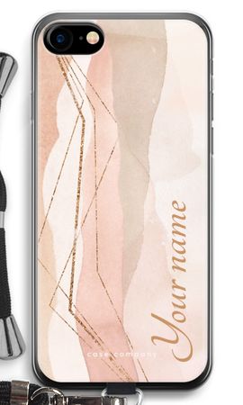 Gold Lines Namecase - Blush