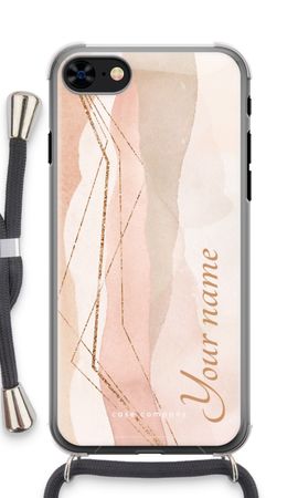 Gold Lines Namecase - Blush