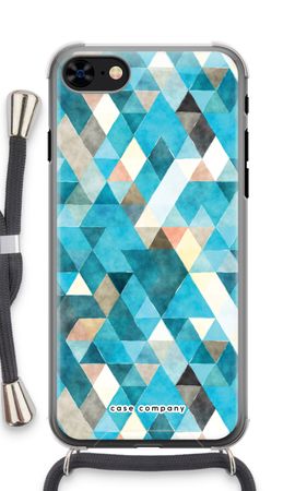 Färgade trianglar blå