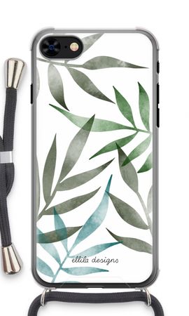 Tropical watercolor leaves