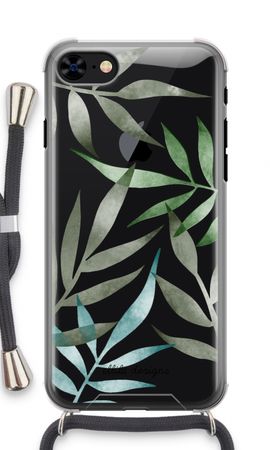 Tropical watercolor leaves