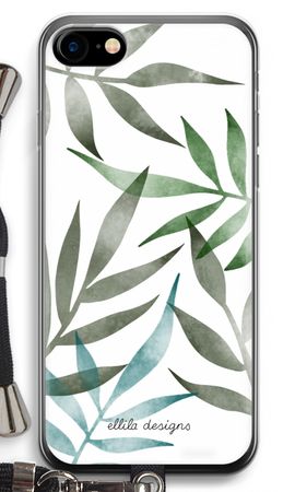 Tropical watercolor leaves